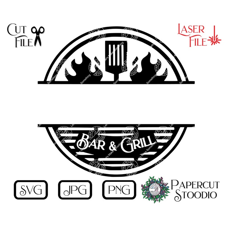 Grill Sign Svg Cricut Laser Engrave File Instant Download for Etsy