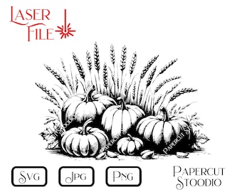 Laser Engraving File, Pumpkins Svg, Digital Download Farm &  Farmhouse Decor Signs Cutting Board LightBurn GlowForge Personalize Gift