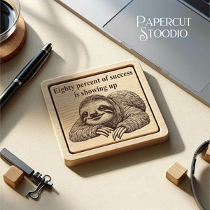 Sloth Laser Engrave File, Wood Sign SVG, Glowforge Lightburn (digital ...