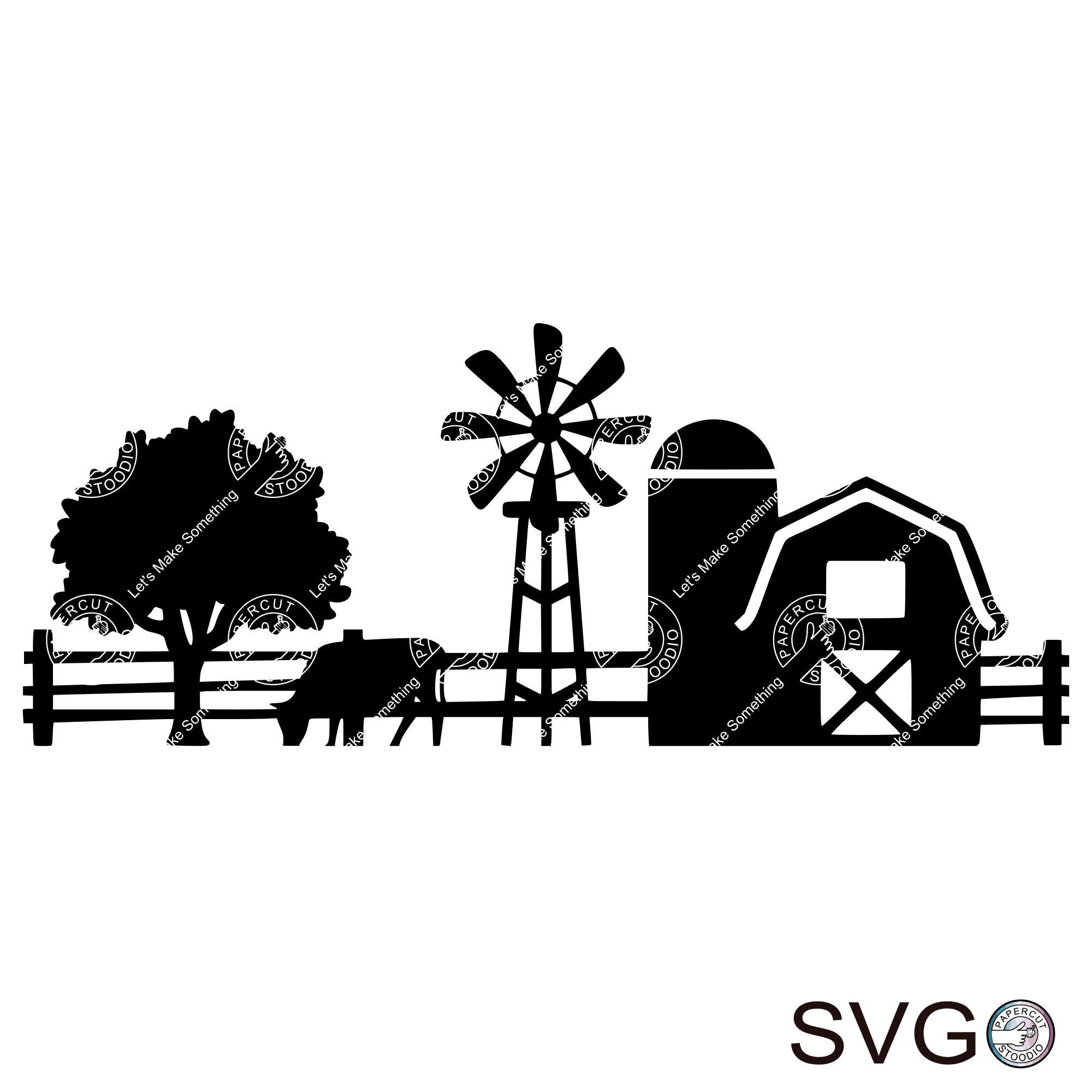 Farm Love SVG Landwirtschaft SVG Bauer T-Shirt Aufkleber Sticker Deko  Schild Cricut Silhouette Schnittdatei Clipart Vektor Digital Dxf Png Eps Ai  - .de