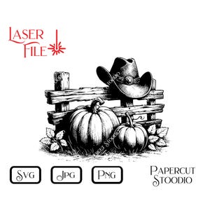 Laser Engrave File, Country Pumpkin Svg, Digital Download Farm &  Farmhouse Decor Signs Cutting Board LightBurn GlowForge Personalize Gift