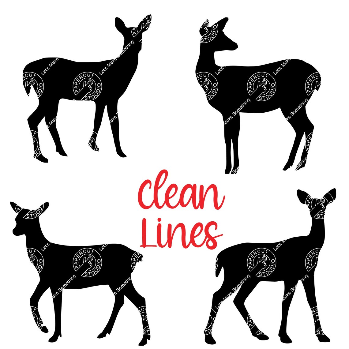 Deer Bundle Svg Buck Doe Fawn Deer Family Instant Download - Etsy