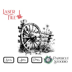 レーザー彫刻ファイル、カントリーフェンスSVG、レーザー彫刻用カントリーデジタルダウンロード、シャルキュトリー、カッティングボード、ホームデコレーション、ギフト＆サイン