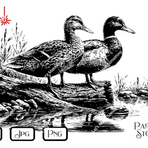 Log Ducks Laser Engrave File, Wood Signs SVG PNG JPG (digital Download ...