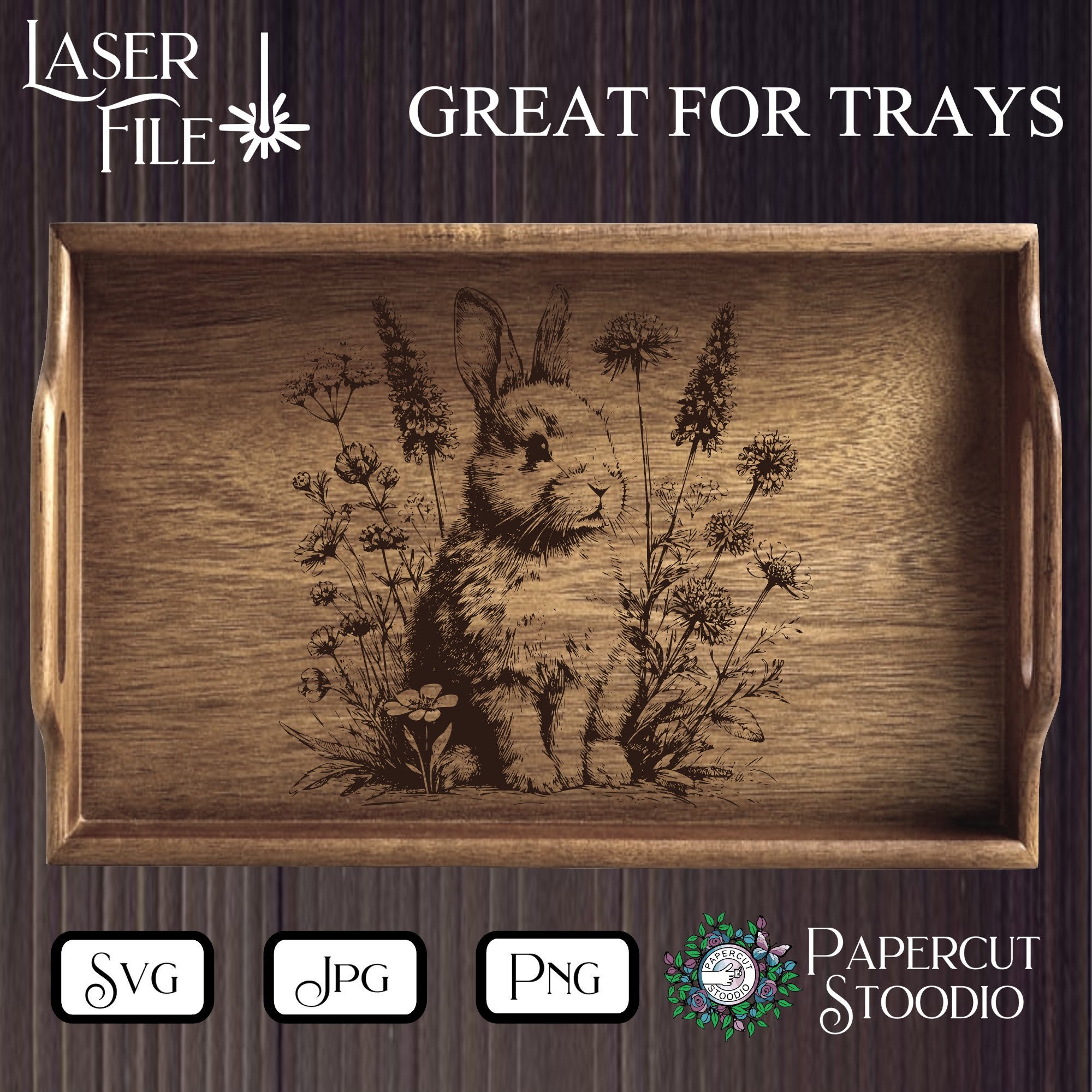 Svg Rabbit House Sign Rabbit Laser Engrave File, Rustic Cottage Sign SVG, PNG, JPG (digital ...