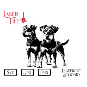Arquivo de gravação a laser, Terrier de caça alemão SVG, placa de cerca para cachorro, cabide de porta faça você mesmo, LightBurn GlowForge, placa de gravação para cachorro em madeira, bem-vindo