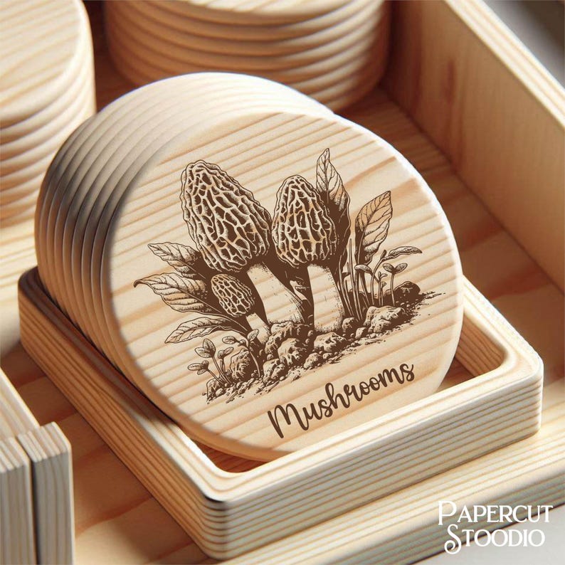 Morrell Svg Morel Mushroom Laser Engrave File, SVG, Glowforge, Lightburn (digital ...