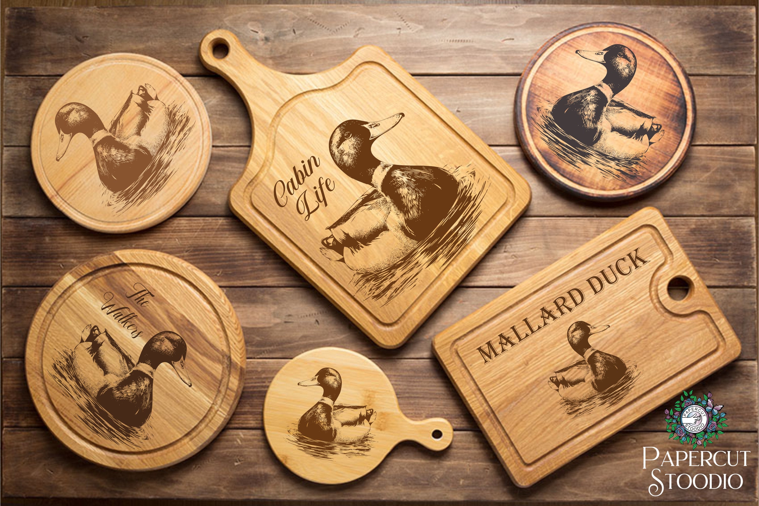 Mallard Duck Laser Engrave File, Lake Life SVG PNG JPG (digital ...