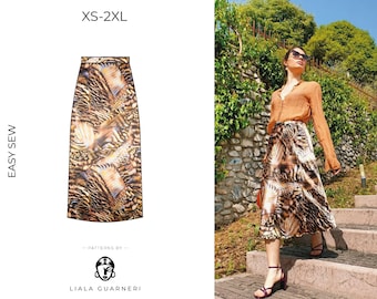 Skirt A line, Gonna semplice | Digital Pattern PDF Sewing Patterns