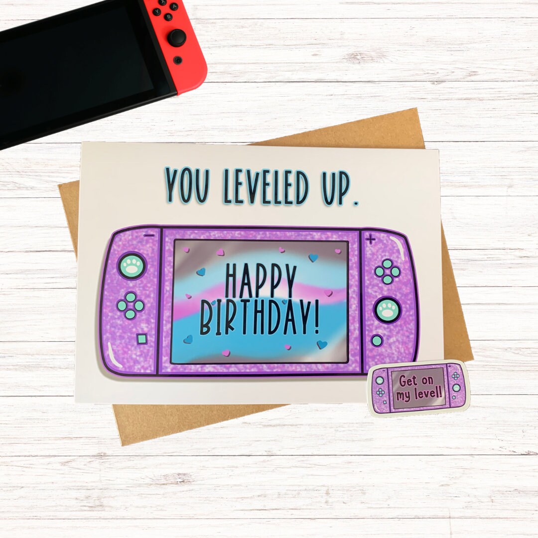Nintendo Switch Thank You Card - Etsy