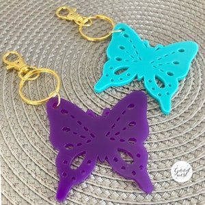 Butterfly keychain, Acrylic keychain, Cute keychain