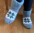 Lamb Wool Slippers: Fleece Lined Icelandic Winter Knit Socks, Fair Trade product logo