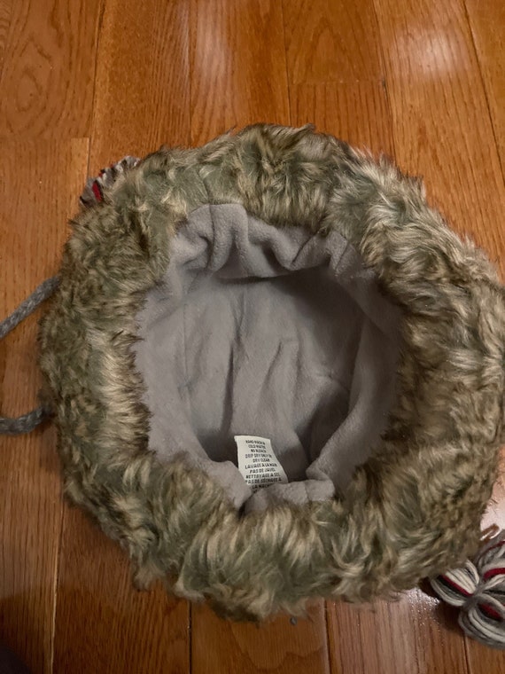 Hand Knitted Wool Trapper Hat: Nordic Faux Fur Lined Aviator  display picture 3
