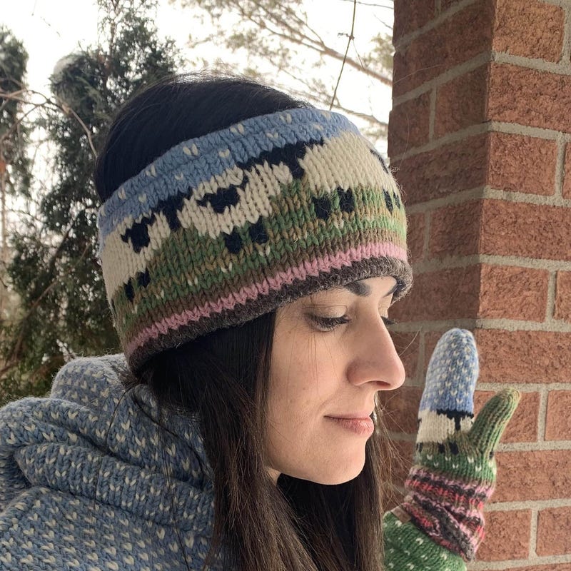 Wool Sheep Ear Warmer - Etsy UK