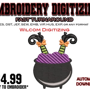 Halloween Wizard Cat - Embroidery Digitizing - Emb Files - Pes exp - svg - file digitali - Miglior digitalizzazione - Business Logo -Craft designs