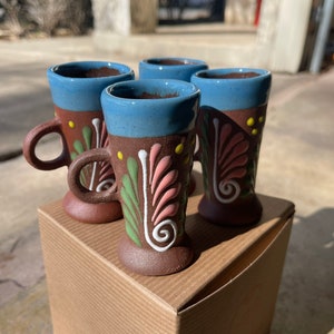 Tequila shots clay/ tequileros de barro
