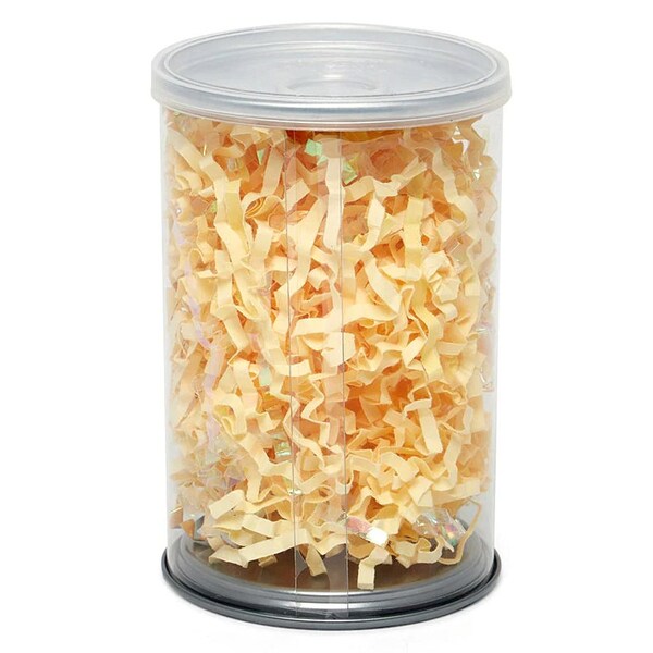 Pop-top Clear Craft Cans with Metal Pull Tabs, Round Containers, Rubber Caps 2"wide x 4"tall or 2.5"x4"