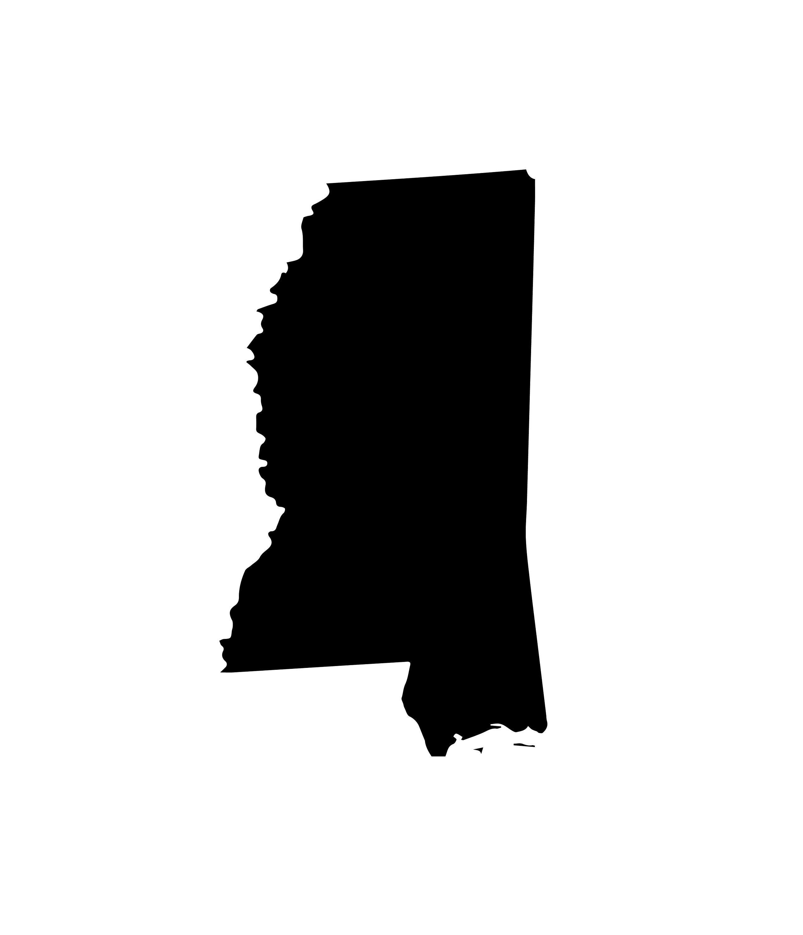 Mississippi State Map SVG Mississippi SVG PNG Eps Dxf Cut | Etsy