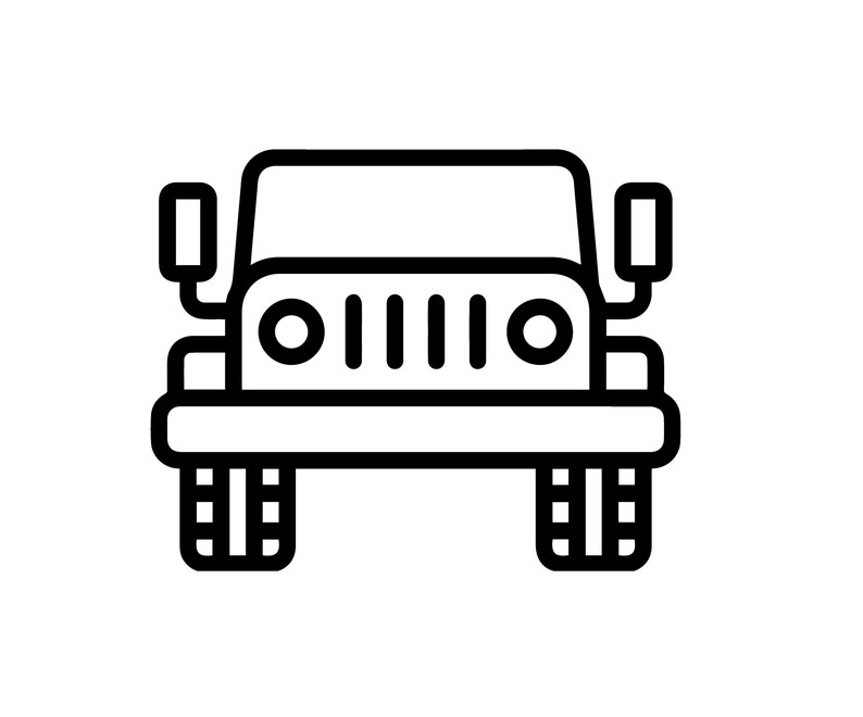 Jeep Grille SVG PNG Eps Dxf Archivos SVG para Cricut Etsy