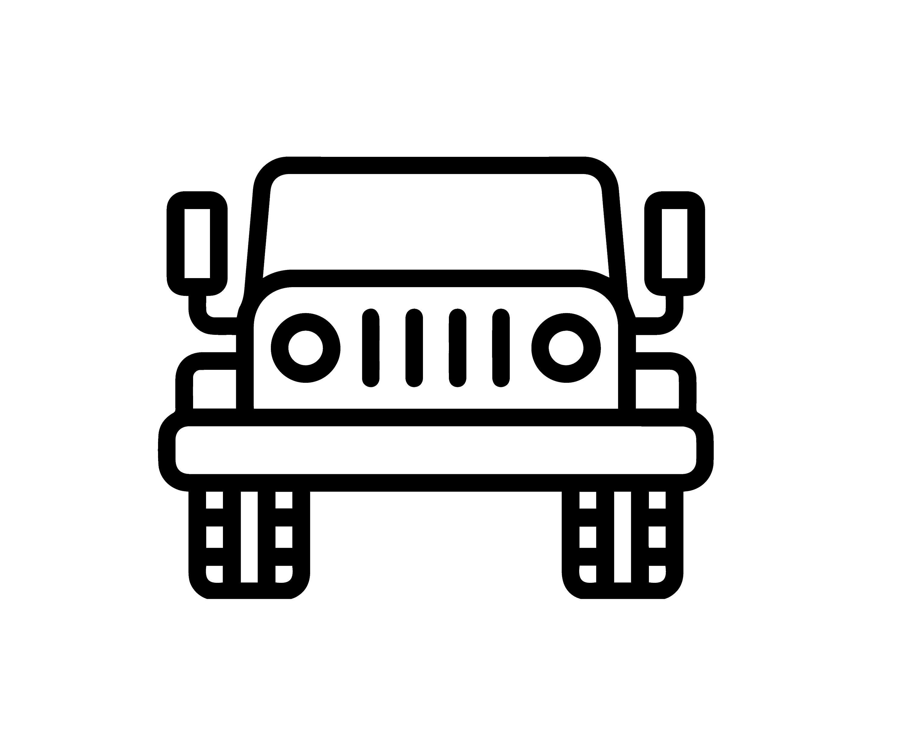 Jeep Grille SVG PNG Eps Dxf Archivos SVG para Cricut Etsy
