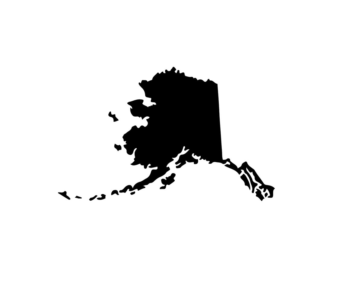 Alaska SVG Alaska PNG State of Alaska Map Cut file for | Etsy