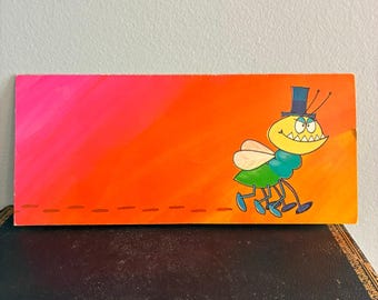 Vintage Funny Birthday Card Norcross Bug Humor Oversized Studio Card NOS