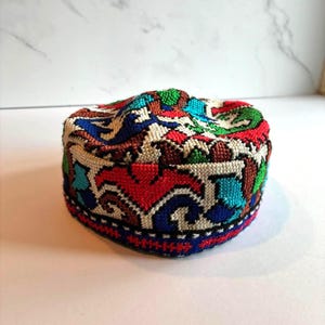 Vintage Central Asian Skullcap Tubeteika Doppi Women Colorful Uzbek Tubeteika - Etsy main image 3