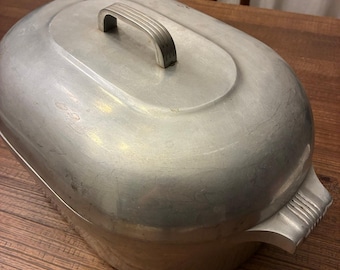Vintage Wagner Ware Magnalite 4267 Roaster 13 Qt Aluminum Turkey Roaster