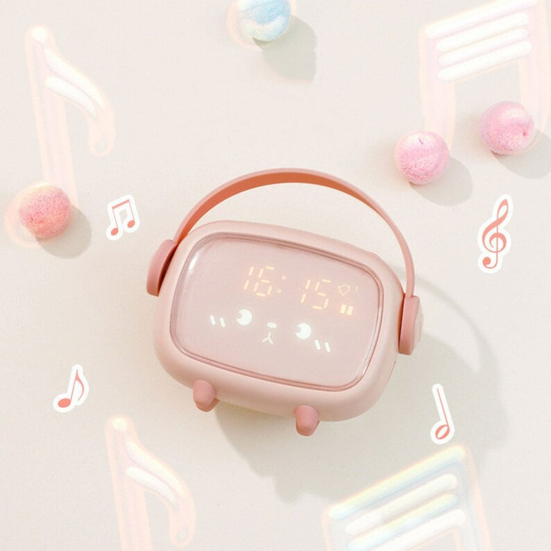 Cute Alarm Digital Clock Kawaii Korean Aesthetic Style Etsy