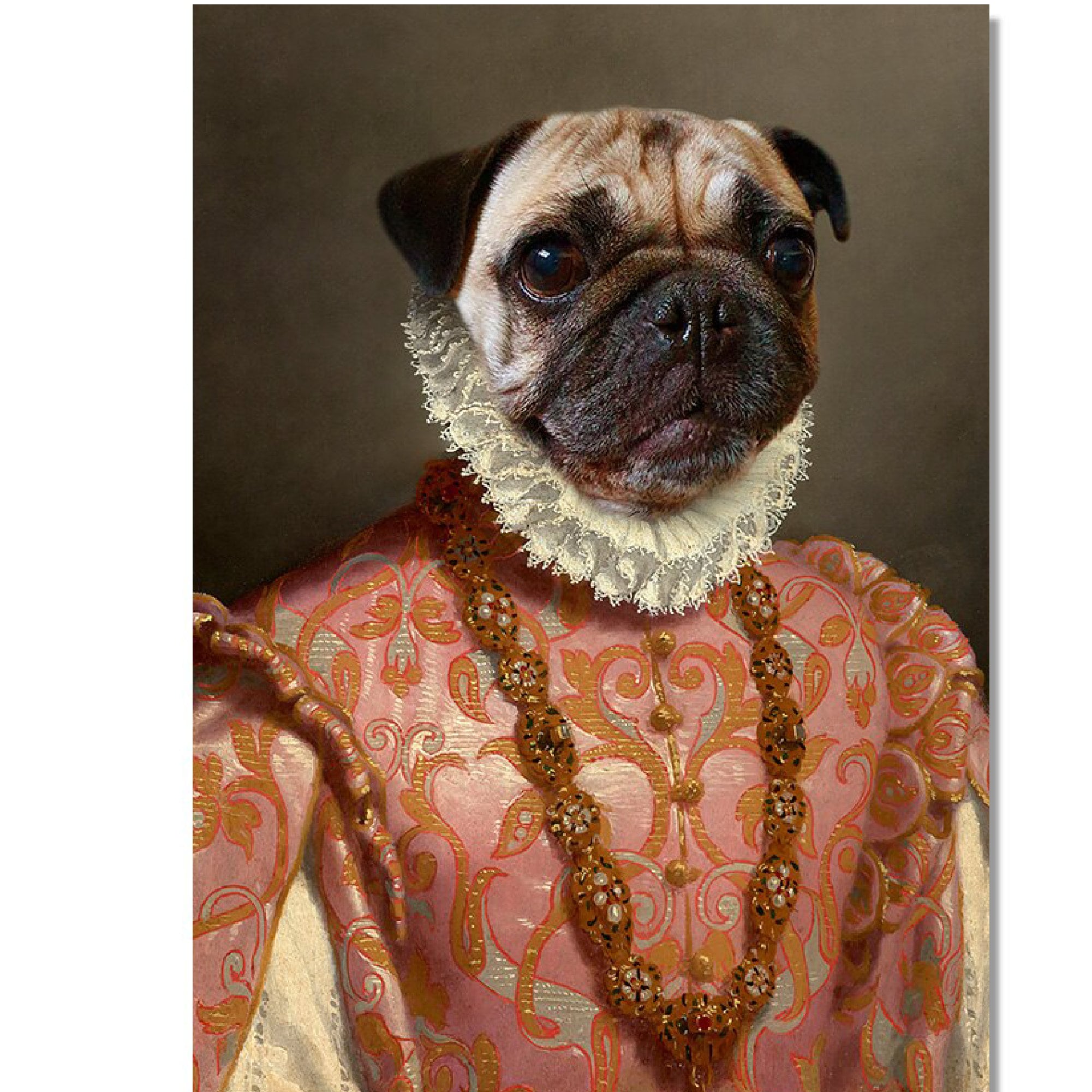 Custom Pet Portrait Funny Pet Portrait Pet Lover Gift Etsy