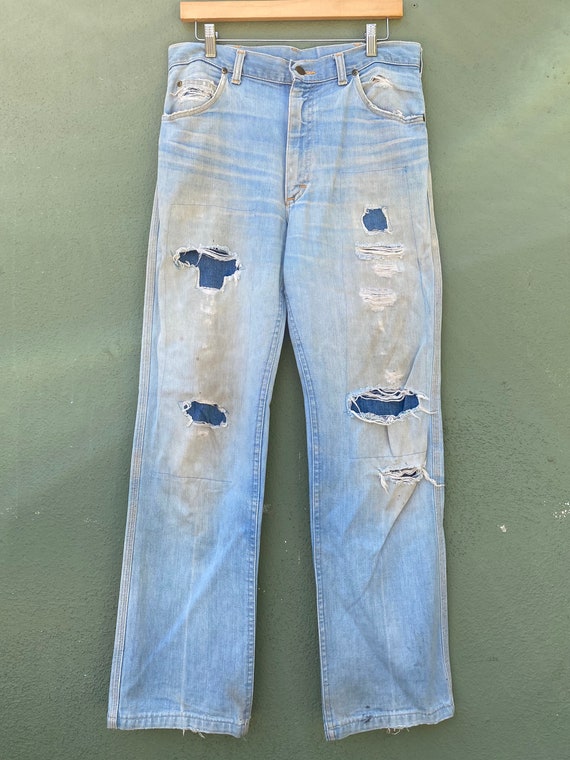 Vintage LEE Jeans w/ custom patchwork