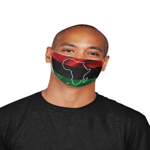 Máscara de cara africana / Pan African Diaspora máscara facial cuello Gaiter Bandana / Bandera africana / Afroamericano / Liberación Negra / Patrimonio Negro