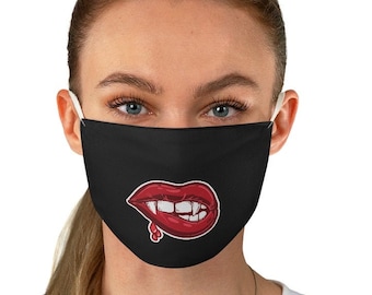 Vampire Mouth Face Mask | Adjustable Face Mask | Reusable Mask | Washable Mask | Funny Face mask | Cute Face Mask | Womens mask