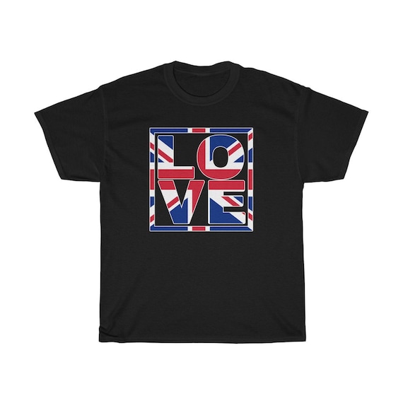 直営インボイス無修正CH◆ Union Jack England Flag TEE T-shirt England Flag Union Jack Unisex Garment-dyed Pocket