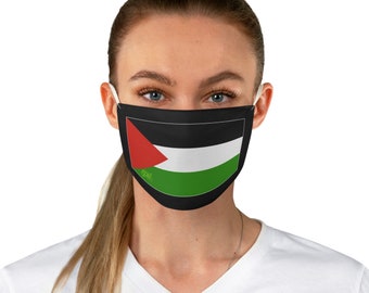 Palestine Flag Face Mask Palestinian Face Cover Muslim Flag Fabric Adjustable Fabric Face Mask