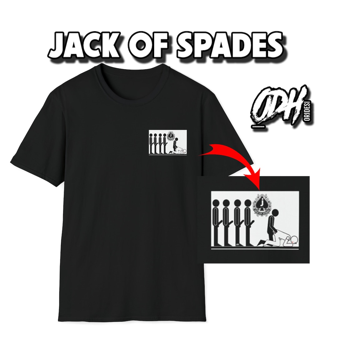 Jack of Spades Tshirt JOS BBC Lover Sissy Clothes Gay Bottom Apparel
