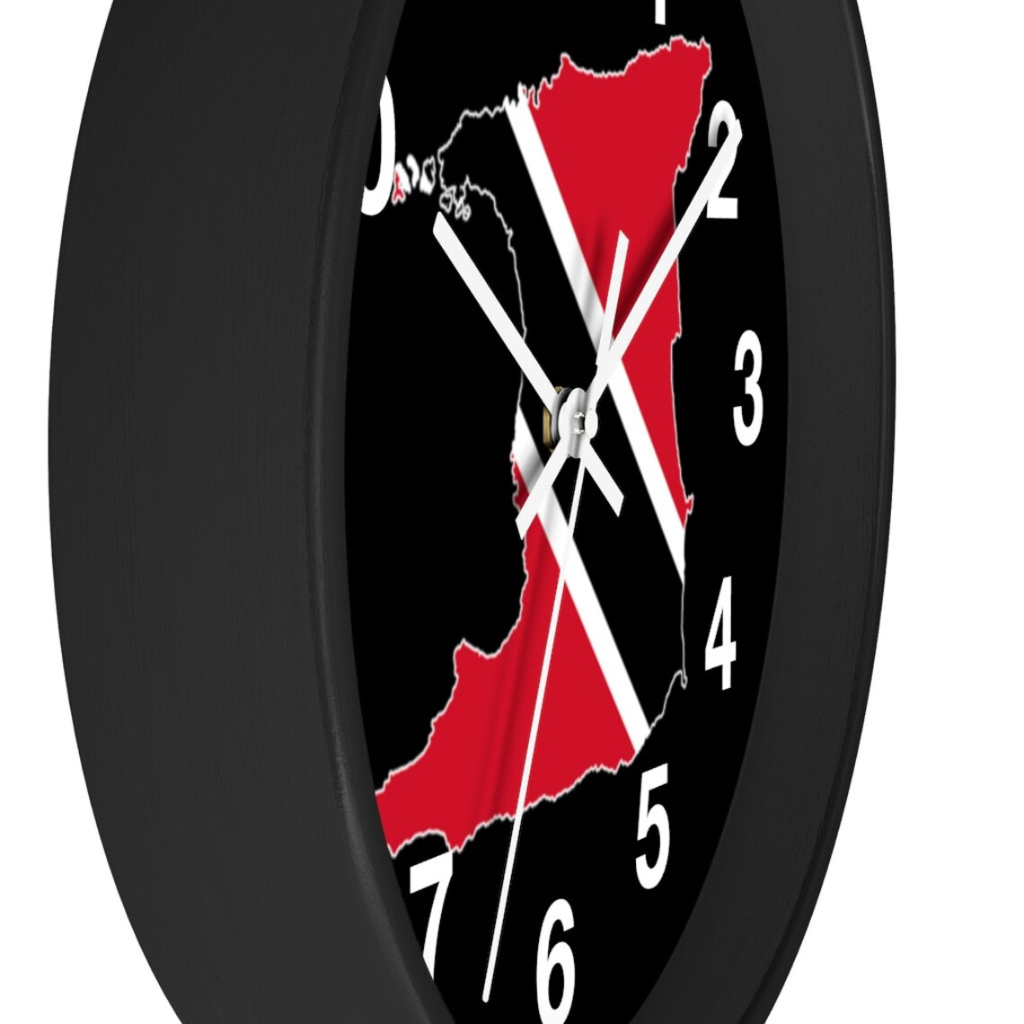 Trinidad Trinidadian Wall Clock 10 Inch Caribbean Clock Trinidad Art