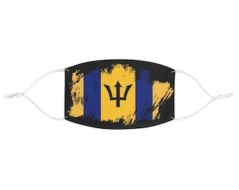 Barbados Flag Mask | Bajan Flag Mask | Caribbean Mask |  Mask | Flag Mask | Caribbean Pride Flag