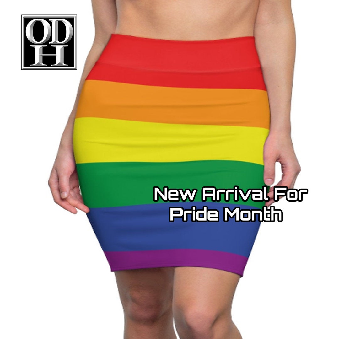 Lgbtq Flag Skirt Lgbtq Clothing Rainbow Skirt Gay Pride Bodycon Skirt  Rainbow Flag Mini Skirt Gay Pride Apparel Lgbt Skirt Hong