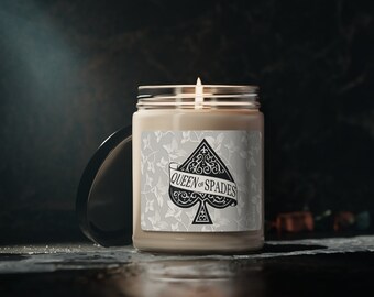 Queen of Spades Scented Candle 9oz, QOS Candle in Glass Jar, QOS Candle, BBC Hot Wife, Swinger Life