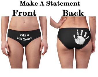 Hands Prints Panties Etsy