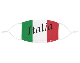 Italian Flag Fabric Face Mask | Italy Mask | Italia Mask | Washable Mask | Reusable Mask | Cool Mask | Love mask