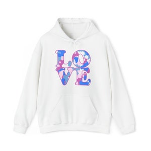 Love Women&#39;s Sweatshirt Hoodie | Love Hoodie | Love Sweatshirt | Womens Hooded Sweatshirt | Travel Hoodie Sweatshirt