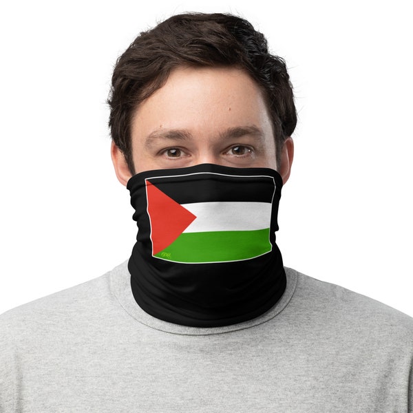 Palestine Flag Neck Gaiter Palestinian Face Cover Muslim Flag