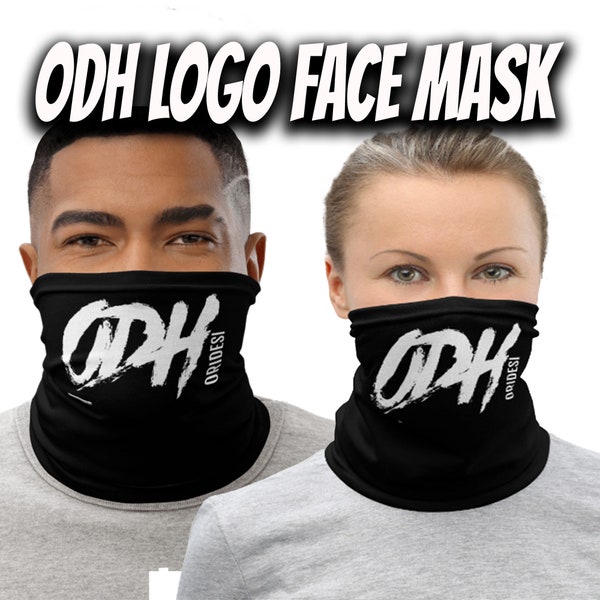 ODH Neck Gaiter Face Mask Mouth Cover, Masque de mode