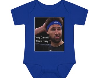 Holy Cannoli Onesie Infant Baby Rib Bodysuit Shirt, Klay Thompson Shirt, NBA Shirt, Golden State Warriors Shirt, Funny T Shirt