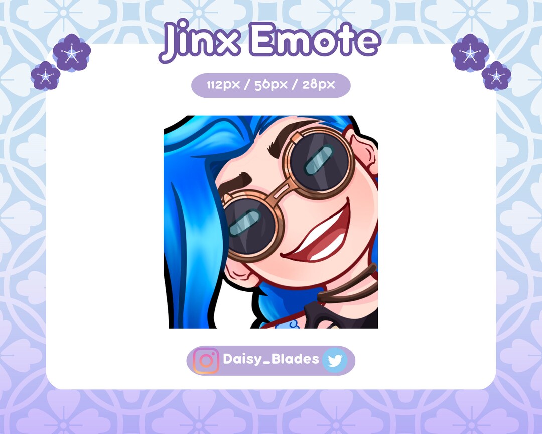 Jinx Emote Arcane/league of Legends for Twitch/discord Etsy