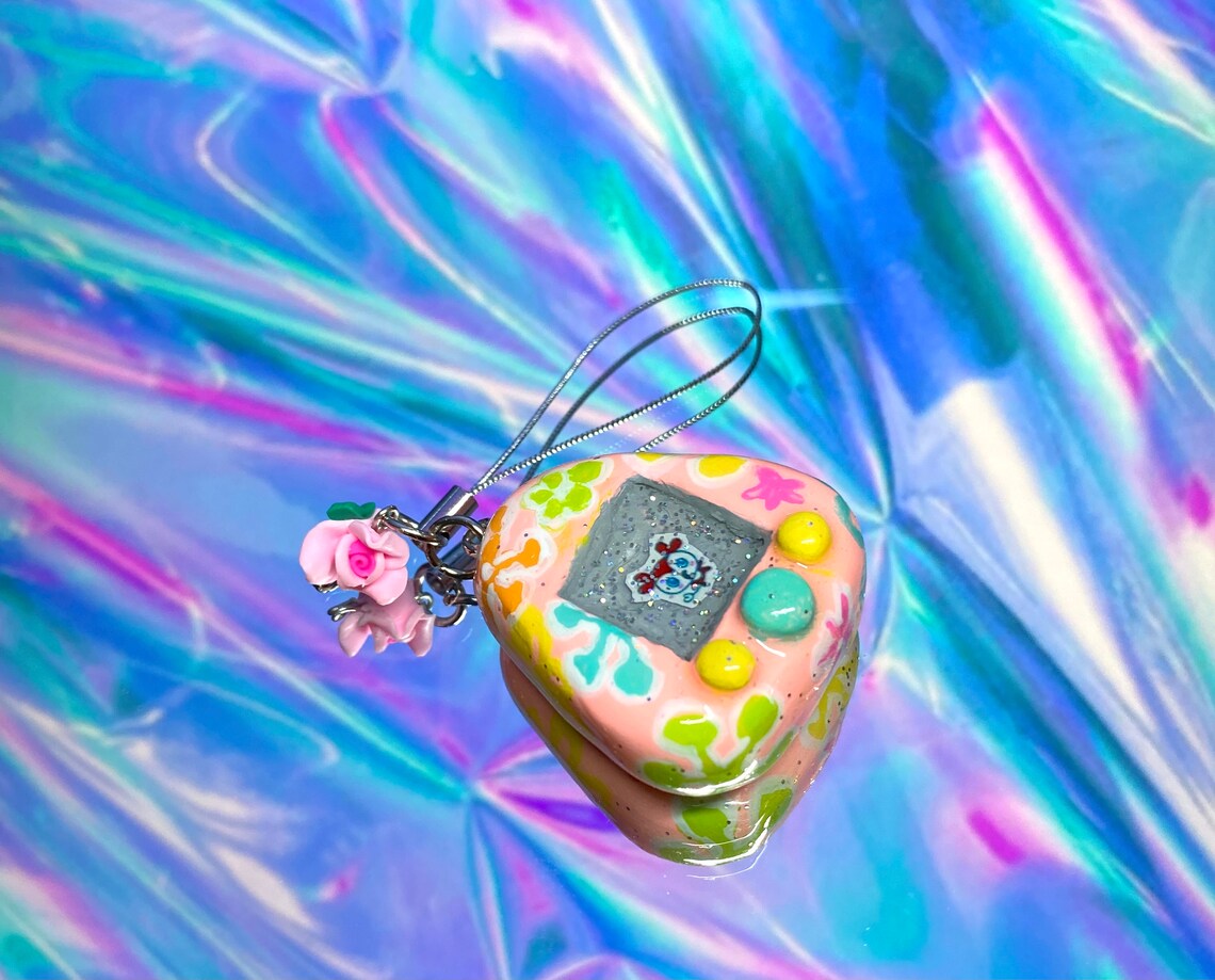 Tamagotchi Resin keychain Etsy