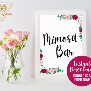 Mimosa Bar Sign
