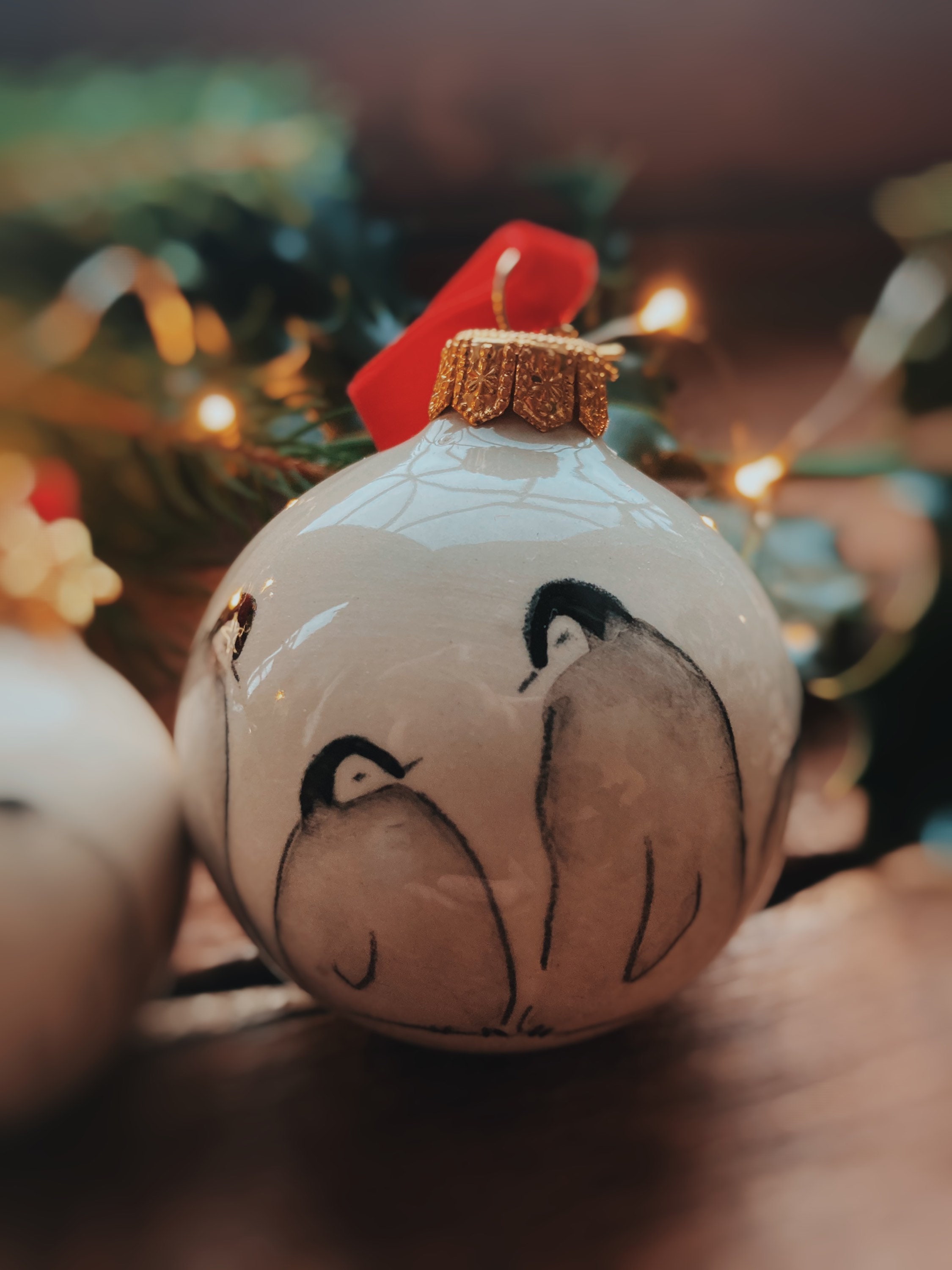 Boule de Noël originale - Porcelaine des Pins